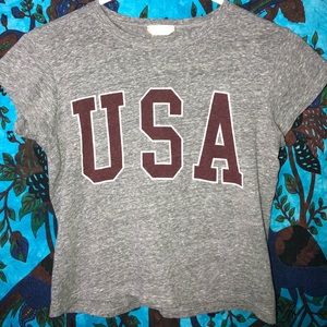 john galt USA crop top